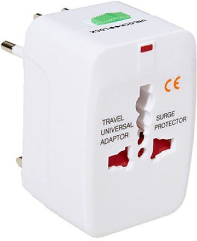 SPEED Consumable Universal Worldwide Travelling Adapter (White) Worldwide Adaptor  (White)
