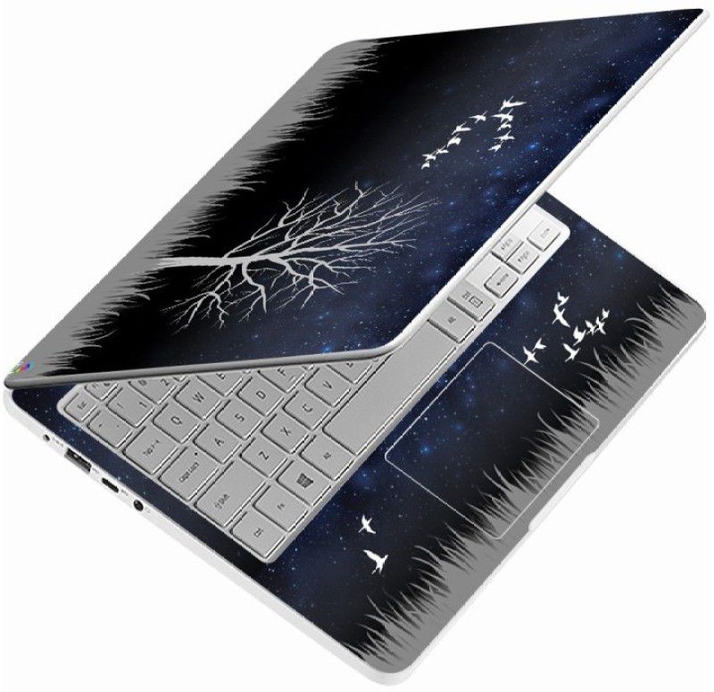 GlossyDesigns Full Body Laptop Skin Sticker For All Laptop size 14 To 15.6 inch- Dark At Tree Vinyl Laptop Decal 15.6