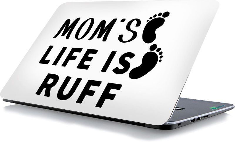 RADANYA Mom's Life Is Ruff Vinyl Laptop Decal 15.6