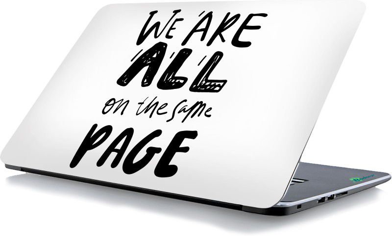 RADANYA We Are All On The Same Page Vinyl Laptop Decal 0.15