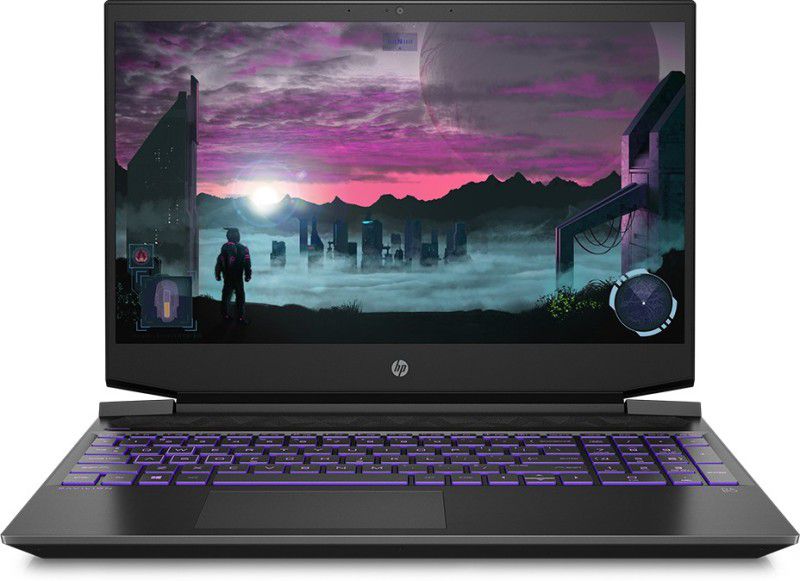 HP Pavilion Gaming Ryzen 5 Hexa Core AMD R5-5600H - (8 GB/512 GB SSD/Windows 11 Home/4 GB Graphics/NVIDIA GeForce GTX 1650) 15-EC2150AX Gaming Laptop  (15.6 inch, Shadow Black & Ultra Violet, 1.98 kg)