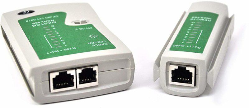 Frackson New RJ45 and RJ11 LAN network Ethernet internet cable Tester RJ 45 Cat5 RJ 11 / 12 Network Cable Tester for RJ45 RJ11 RJ12 CAT5 CAT 6 UTP Network Interface Card  (Green)