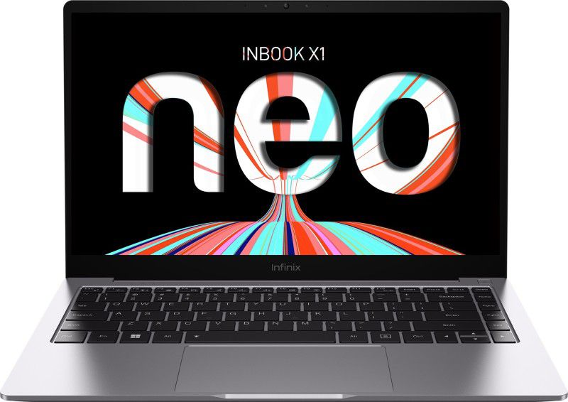 Infinix INBook X1 Neo Series Celeron Quad Core 11th Gen - (4 GB/128 GB SSD/Windows 11 Home) XL22 Thin and Light Laptop  (14 inch, Starfall Grey, 1.24 kg)