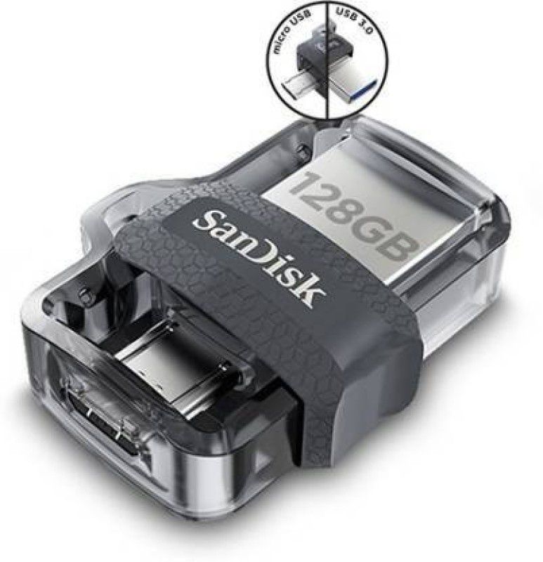 SanDisk SDDD3-128GB OTG 128 GB OTG Drive  (Black, Type A to Micro USB)