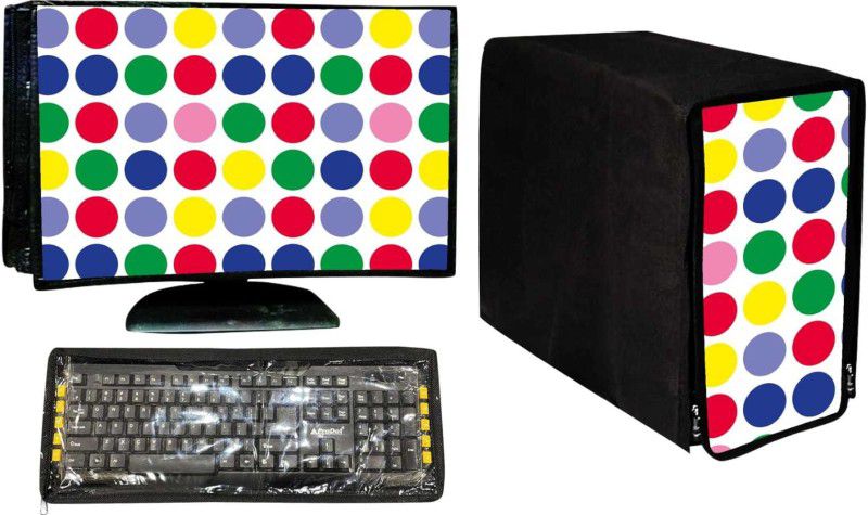 WebDealz Computer Cover 18.5 inch for 18.5 inch Computer, Monitor - monitor cover40  (Multicolor)
