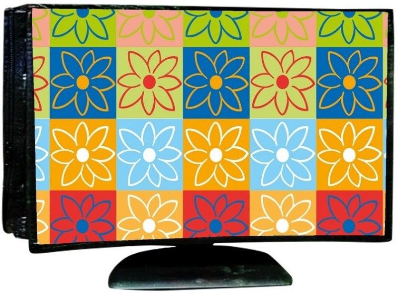 Shreejee Computer Cover 18.5 inch for 18.5 inch Computer, Monitor - monitor cover25  (Multicolor)