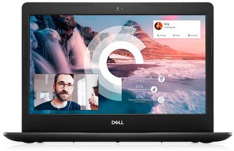 DELL Vostro Core i3 10th Gen 1005G1 - (4 GB/1 TB HDD/Windows 10 Home) Vostro 3491 Thin and Light Laptop  (14 inch, Black, 1.66 kg, With MS Office)