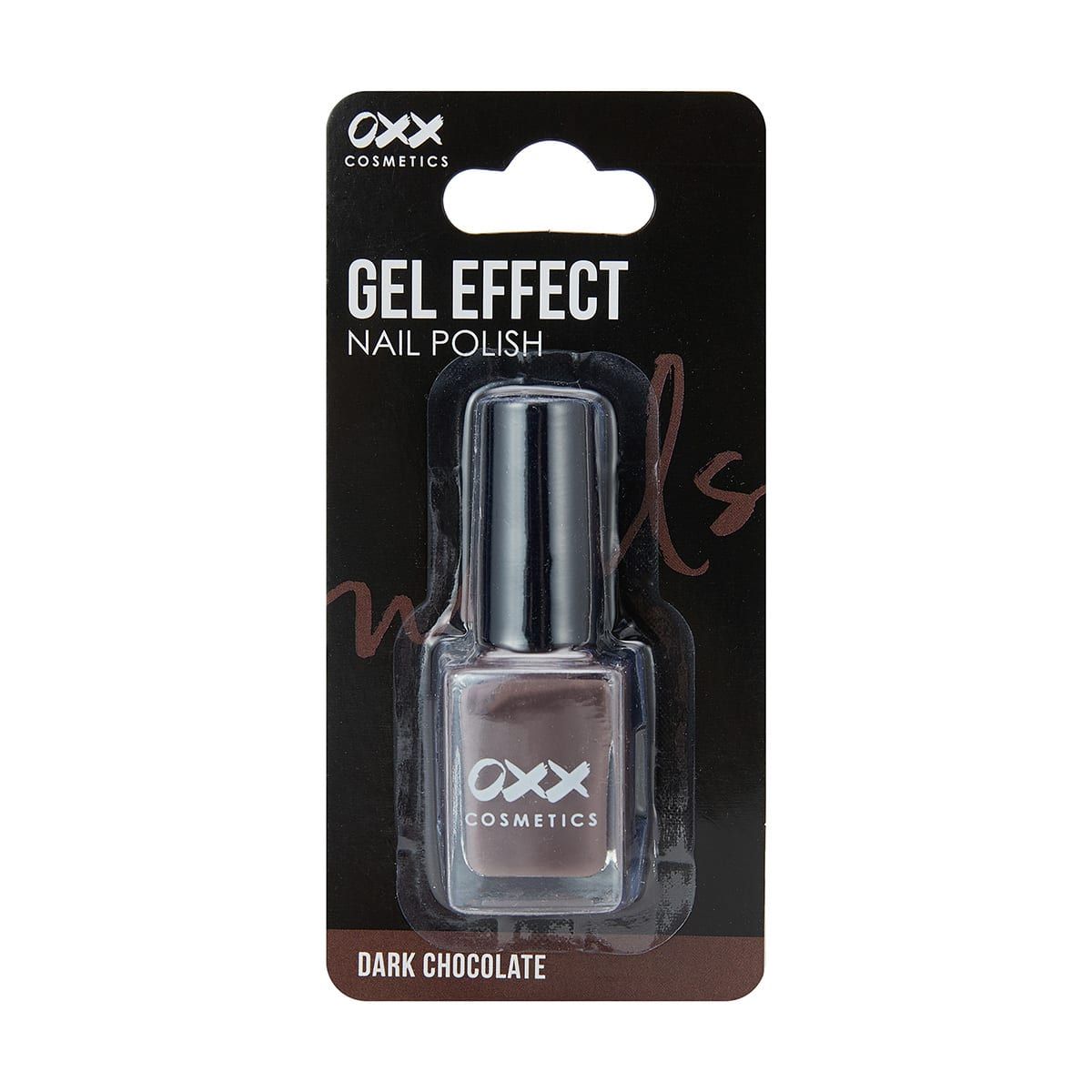 OXX Cosmetics Gel Effect Nail Polish - Dark Chocolate