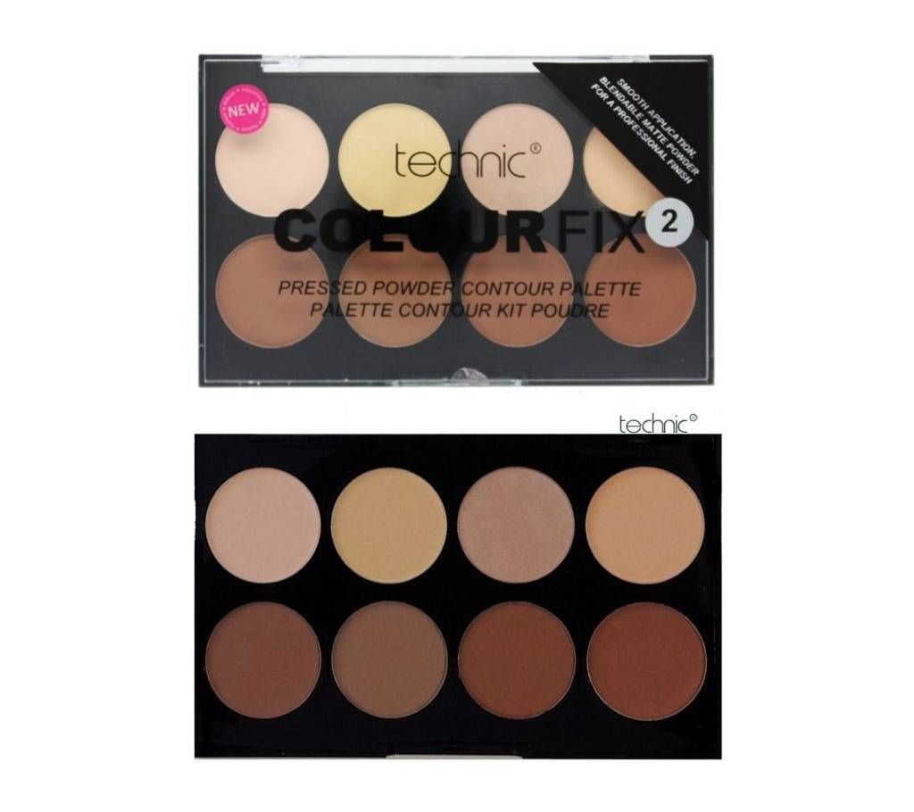 Technic Colour Fix Pressed Powder Contour Palette UK 
