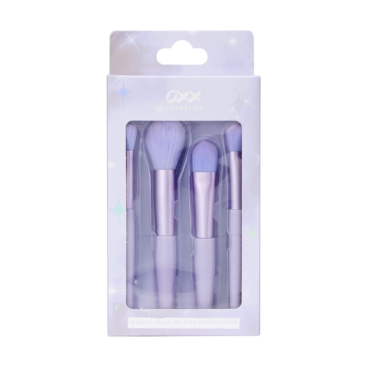 OXX Cosmetics Makeup Brush Set with Travel Pouch - Purple