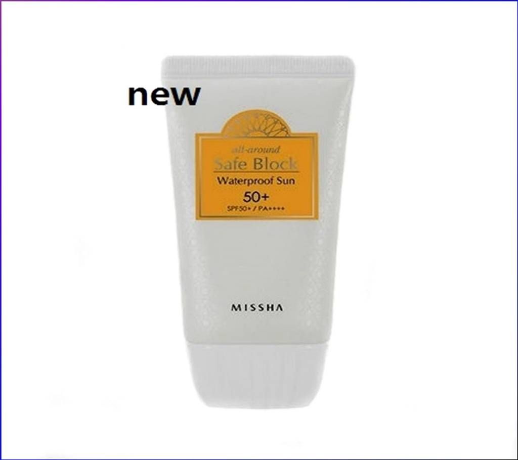 "[MISSHA] ALL AROUND SAFE BLOCK WATERPROOF SUN 50+/PA+++  50ml"