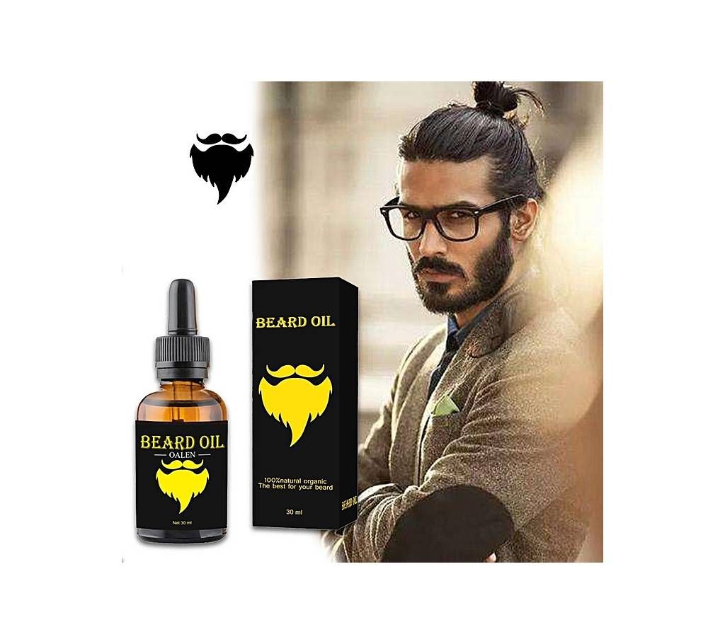 Men Beard Hair Product of Loss of Growth Beard Oil 30ml UK