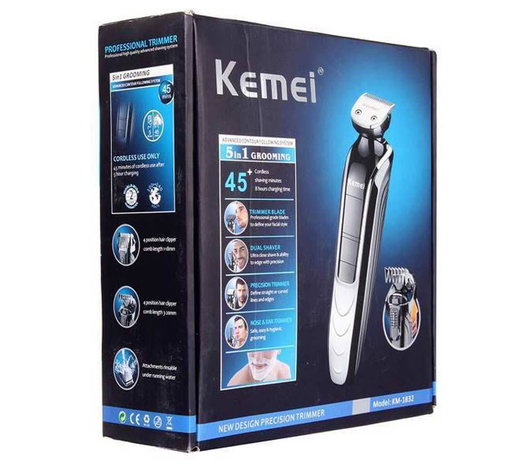 Kemei KM 1832 5in1 Washable Electric Shaver