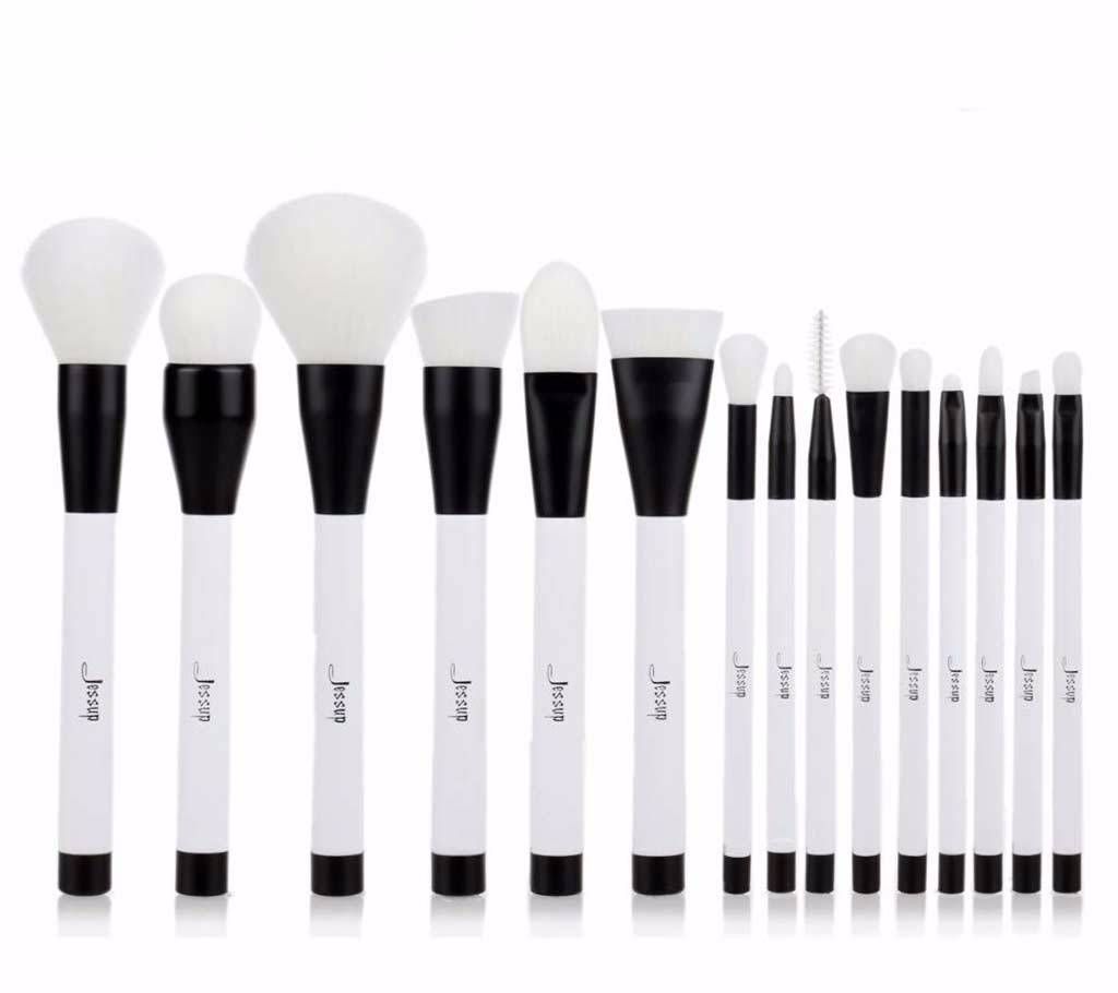 Jessup T115 15pcs Black/White Makeup Brush