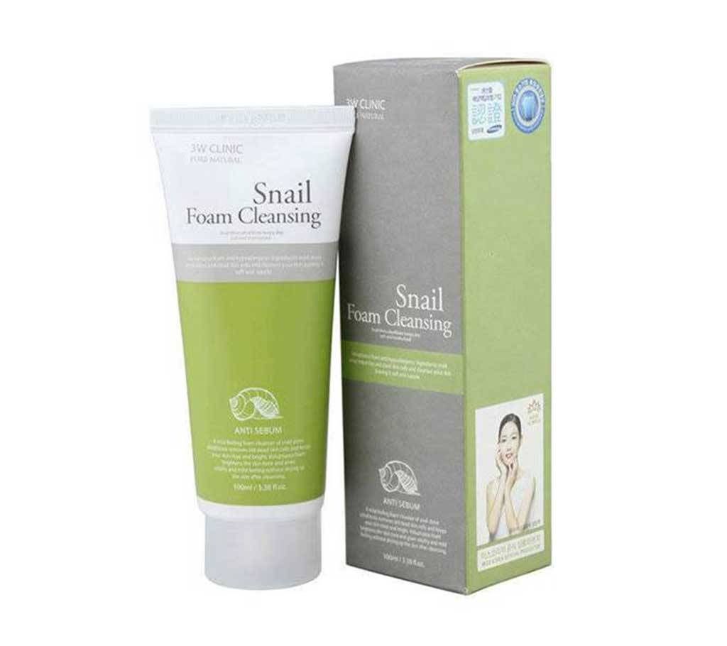 Snail Foam Cleansing face wash(3w Clinic)