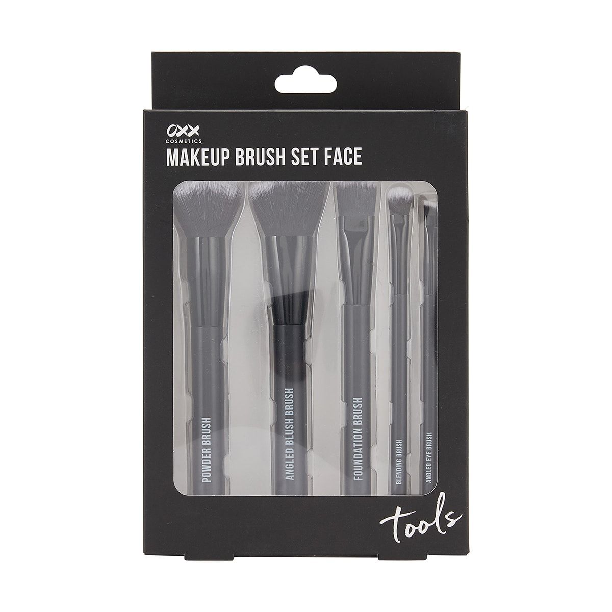 OXX Cosmetics Face Makeup Brush Set - Black