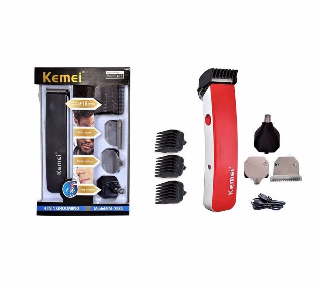 KEMEI 4 IN 1 rechargeable grooming trimmer 