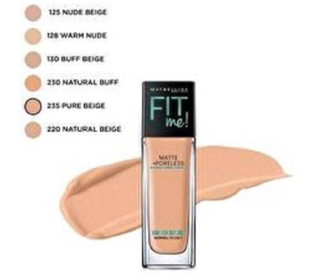 Fit Me Foundation Matte Poreless 235 Pure Beige 30ml Thailand