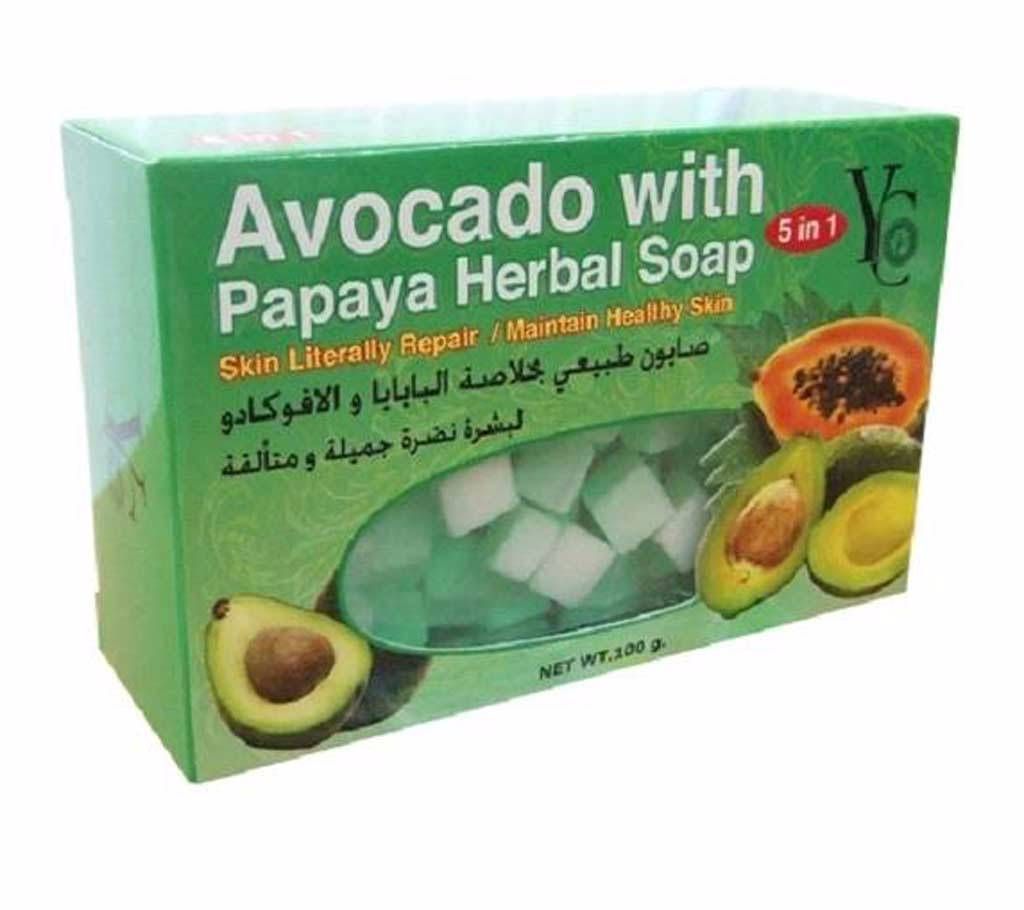 YC Avocado With Papaya Herbal Soap