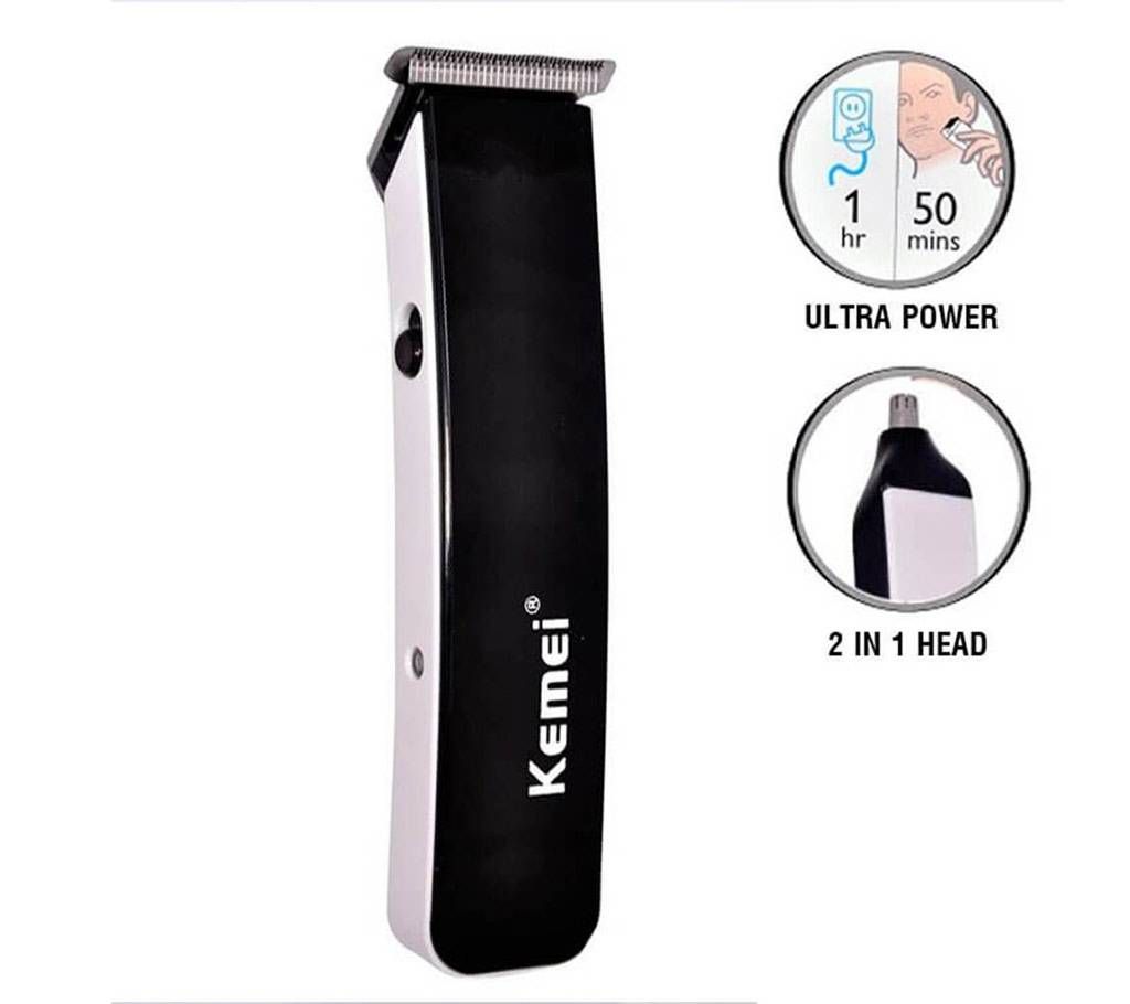 Kemei KM 3560 2 in 1 Rechargeable Trimmer 