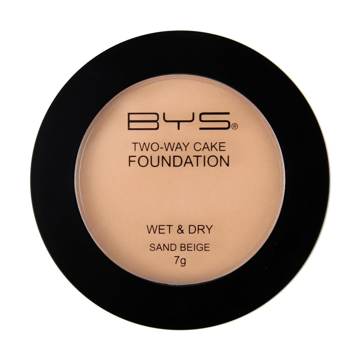 BYS Two Way Wet & Dry Foundation - 7g, Sand Beige