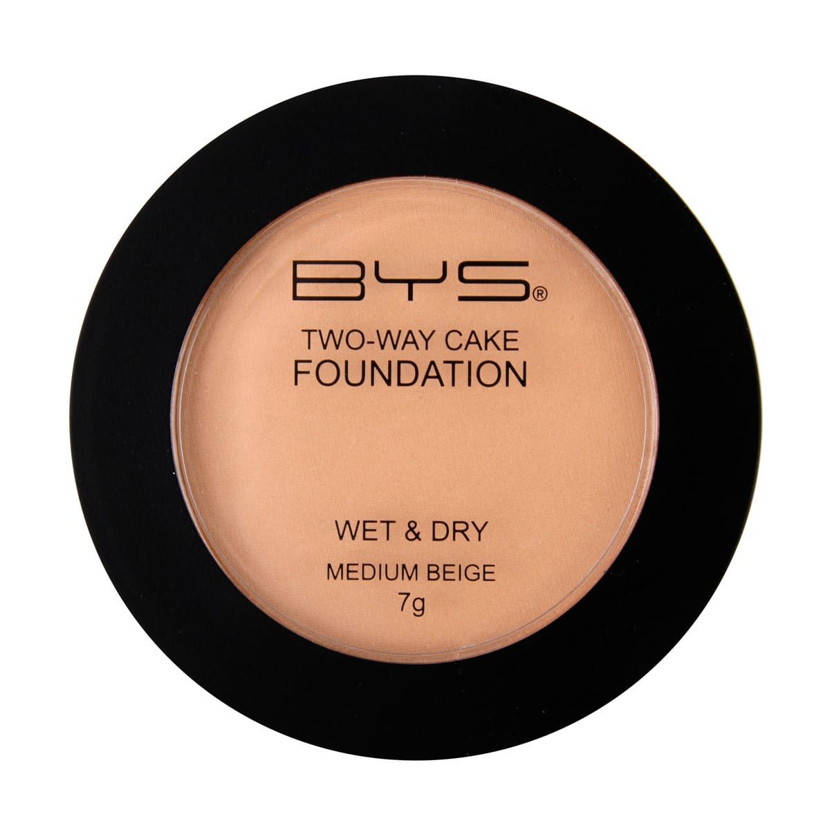 BYS Two-Way Cake Foundation - 7g, Medium Beige