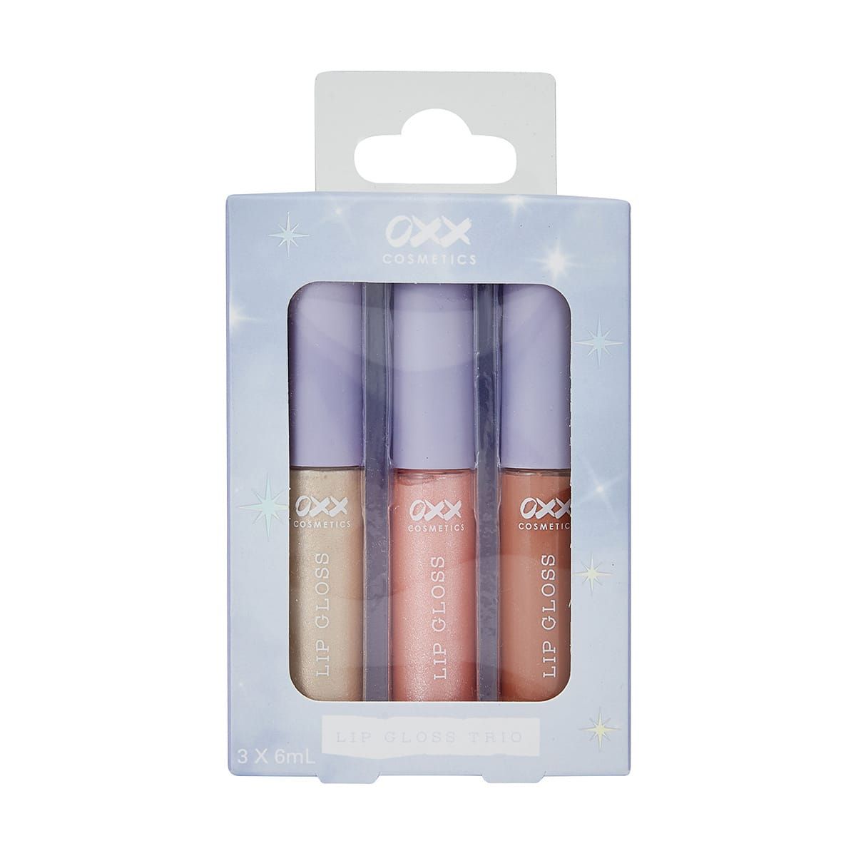 OXX Cosmetics Lip Gloss Trio - Purple