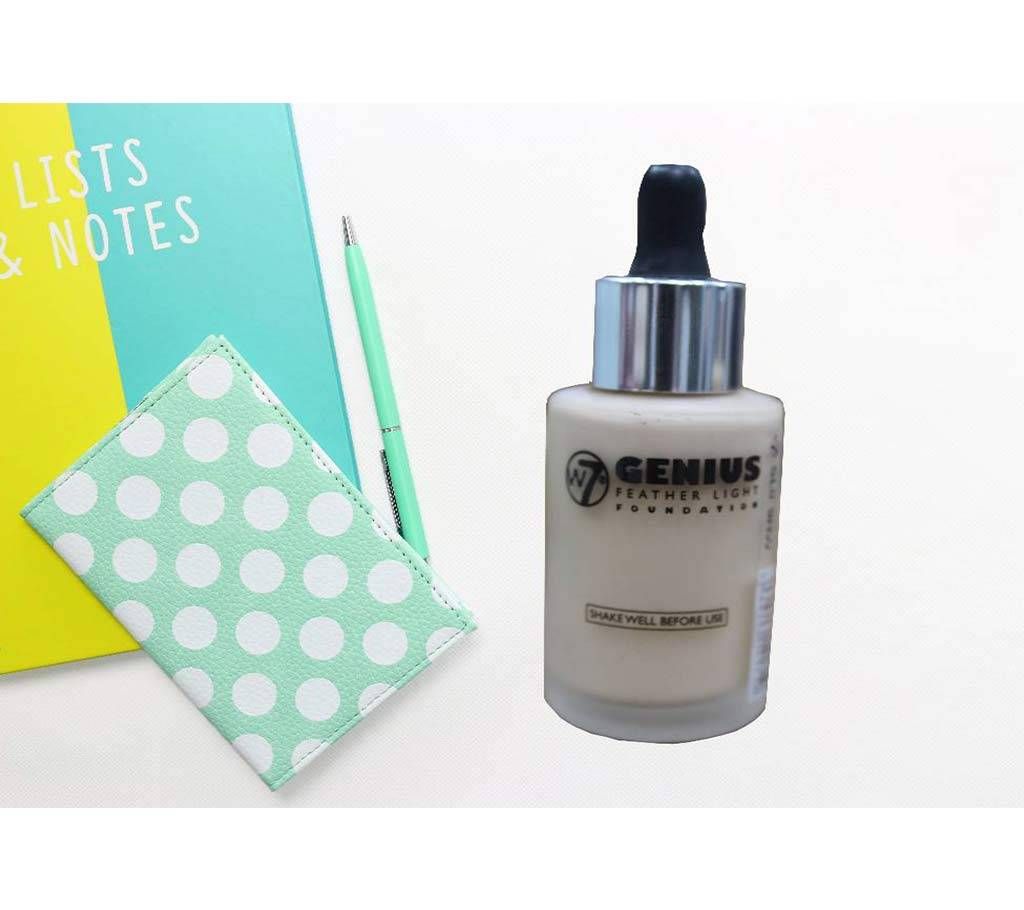 W7 genius foundation - 30 ml