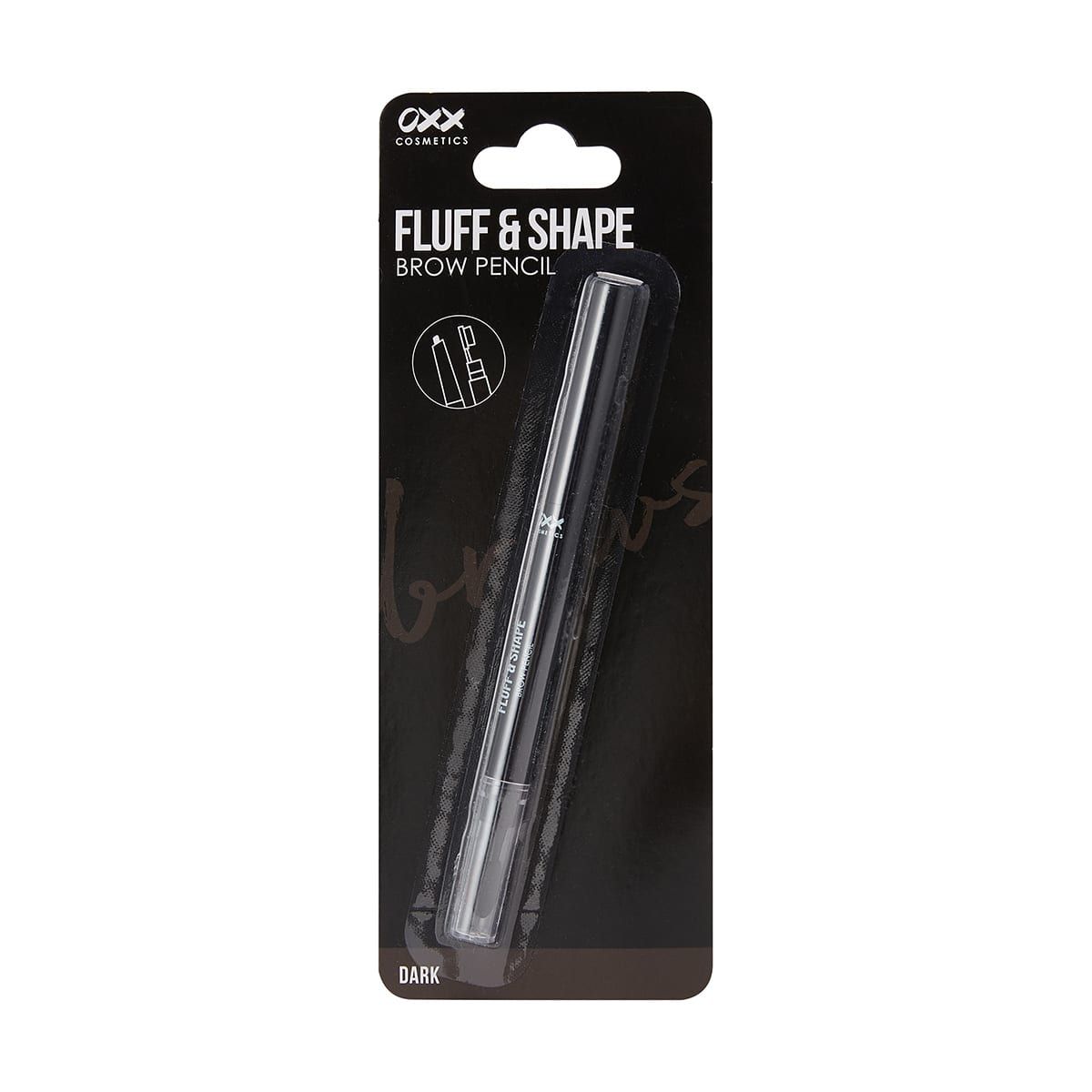 OXX Cosmetics Fluff & Shape Brow Pencil - Dark Brown