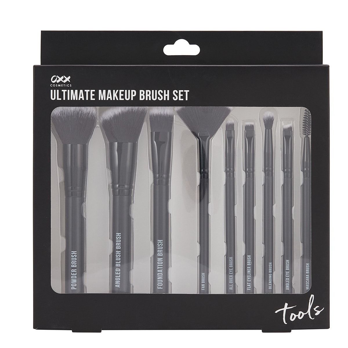 OXX Cosmetics Ultimate Makeup Brush Set - Black