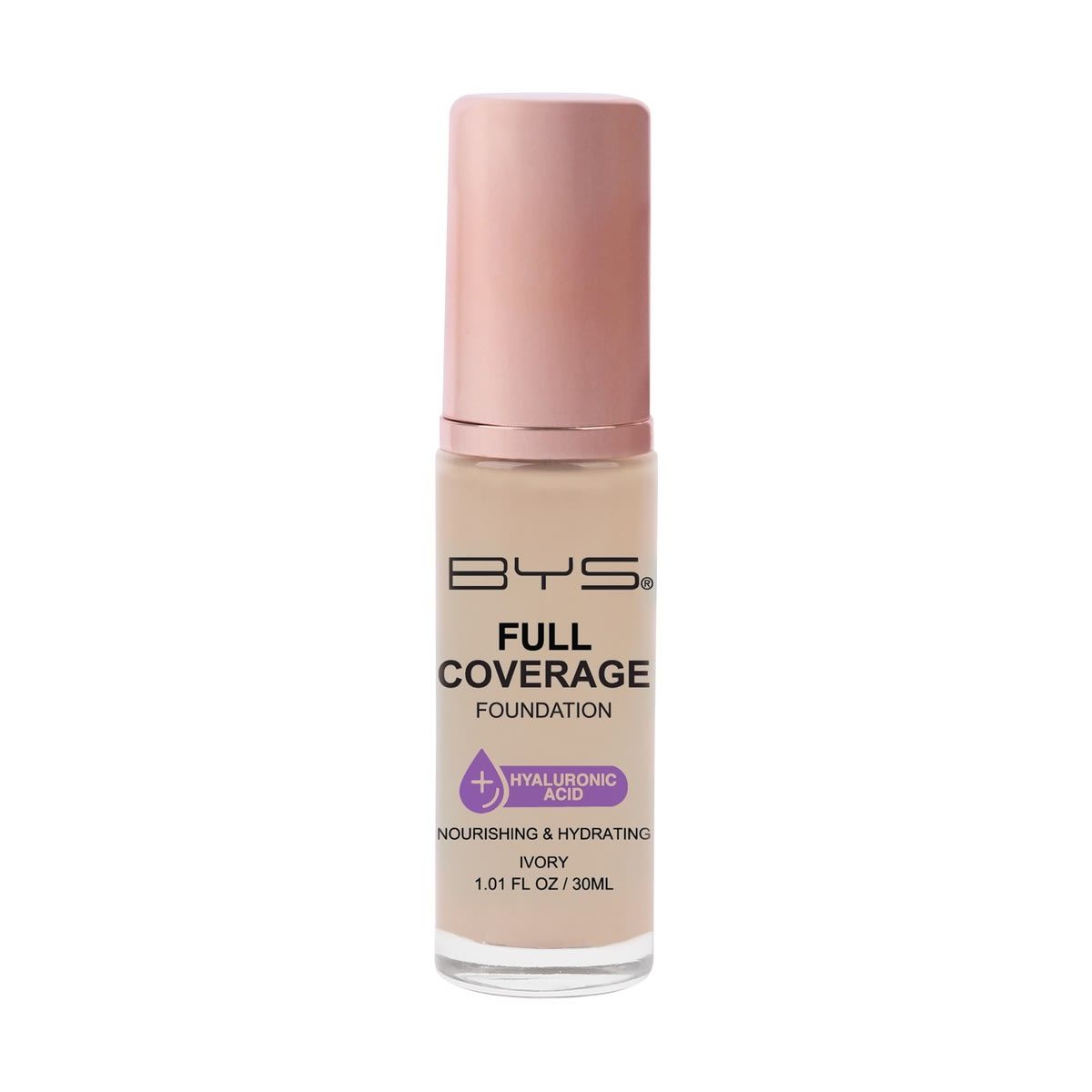 BYS Full Coverage Foundation - 30ml, Ivory