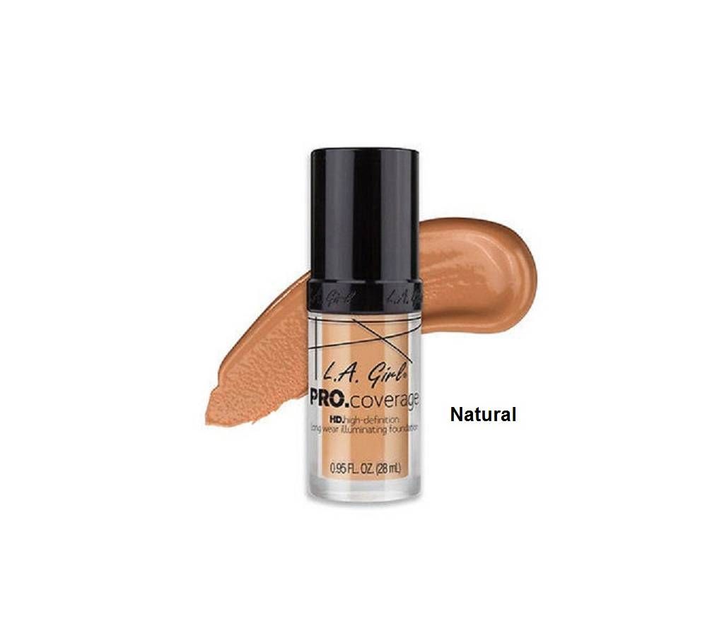 L.a. Girl Pro Coverage Liquid foundation Natural, 28.ml USA