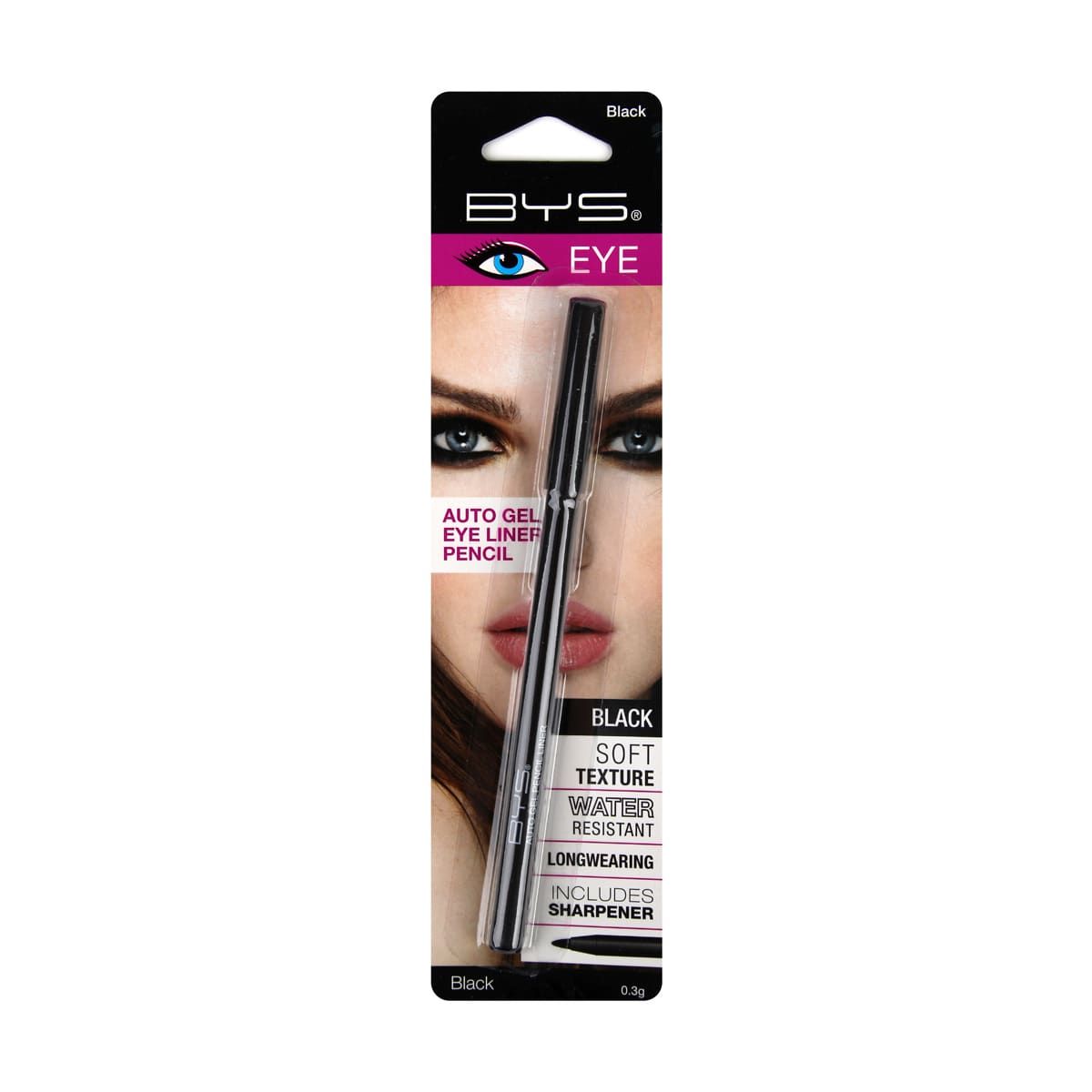 BYS Auto Gel Eyeliner Pencil - Black