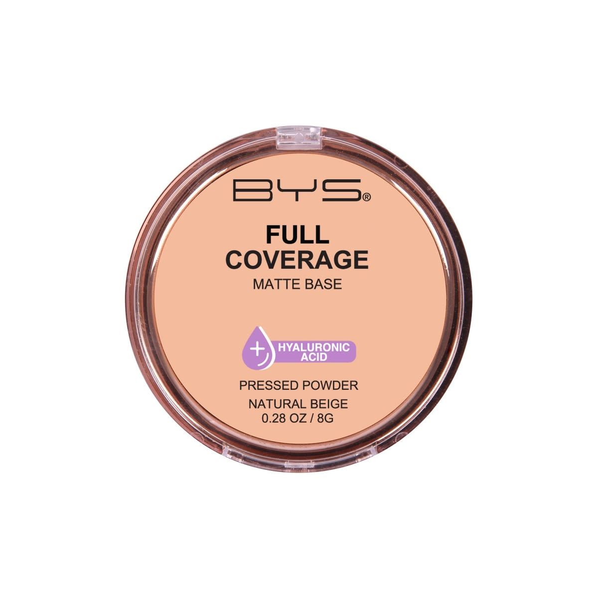 BYS Full Coverage Pressed Powder - Natural Beige