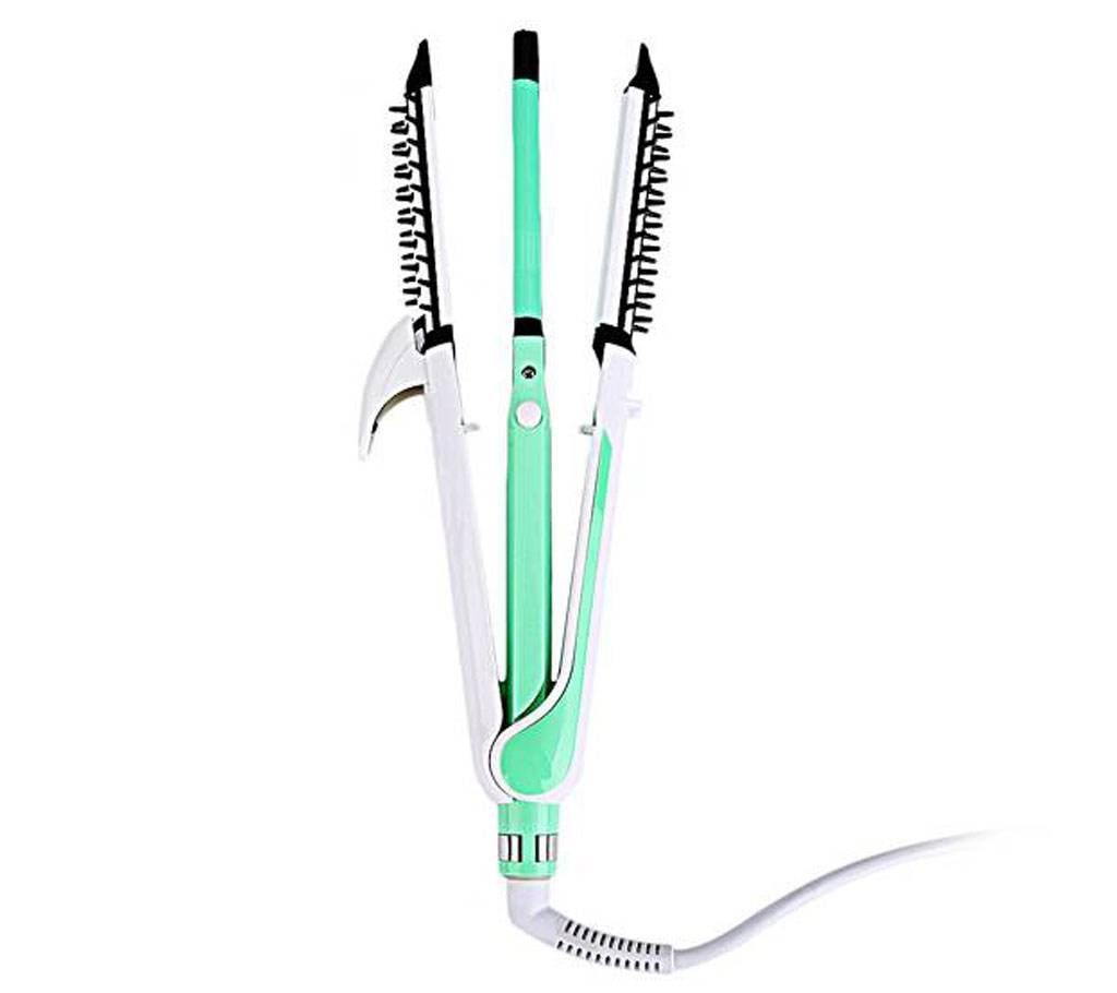 Kemei 3 in 1 Curling Hair Straightener