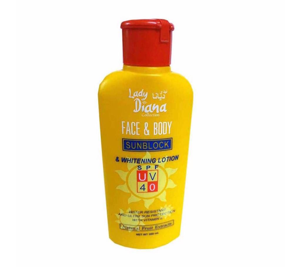 Lady Diana Sunblock & Whitening Lotion 200 ml