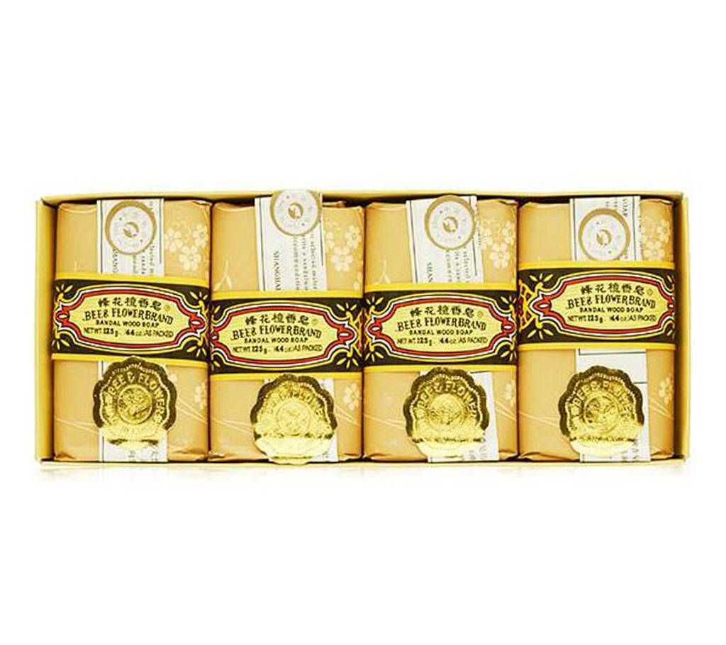 Bee & Flower Brand Sandal Wood Soap  4 pics China