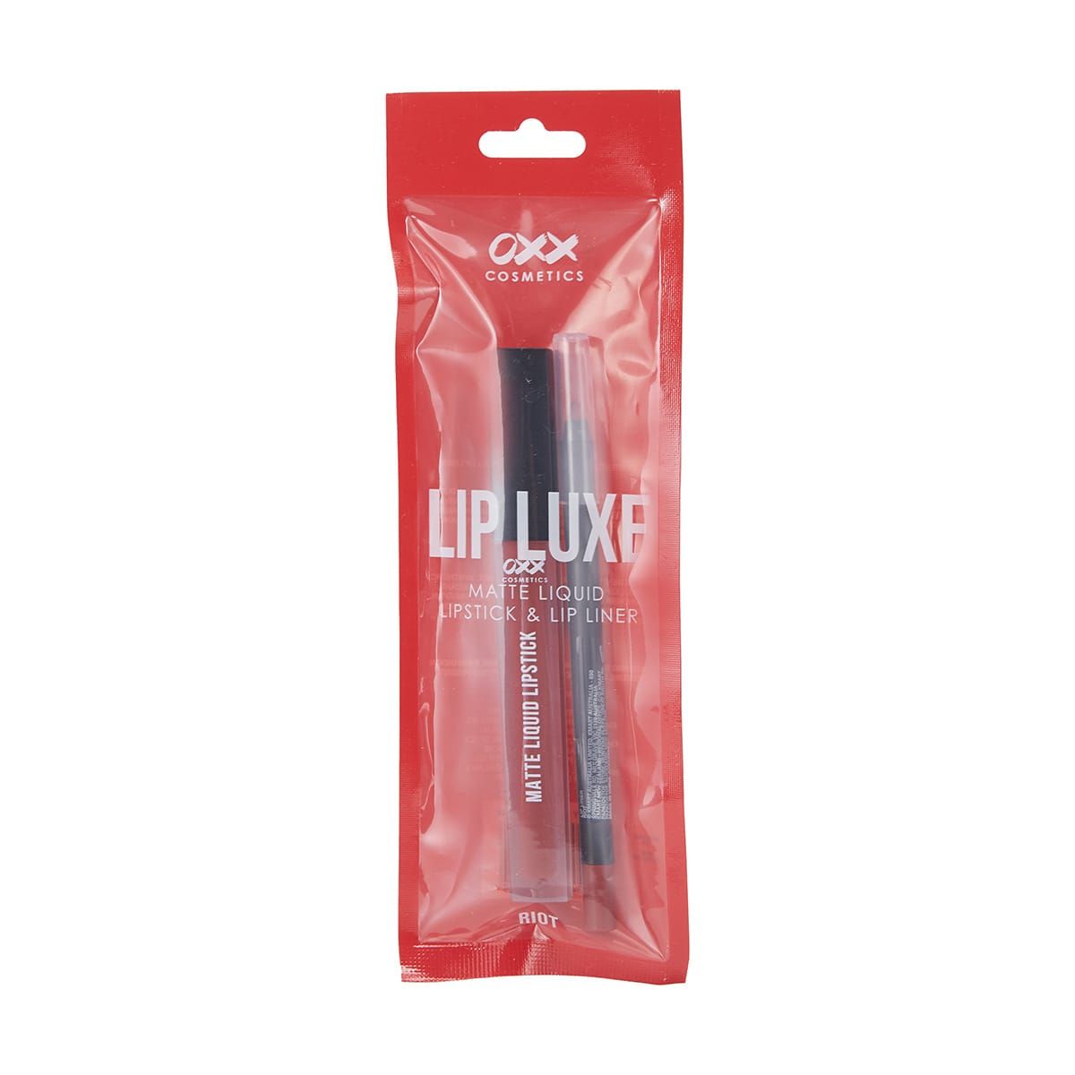 OXX Cosmetics Lip Luxe Matte Liquid Lipstick & Lip Liner - Riot