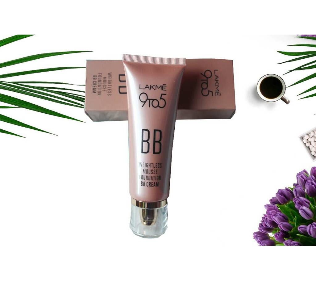 LAKME 9 to 5 Whiteless Mousse Foundation BB Cream - 70g - India