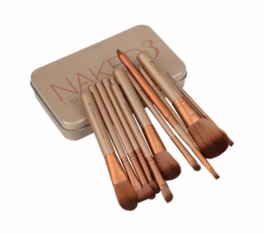 NAKED3 Make Up Brush Set-12 pcs 