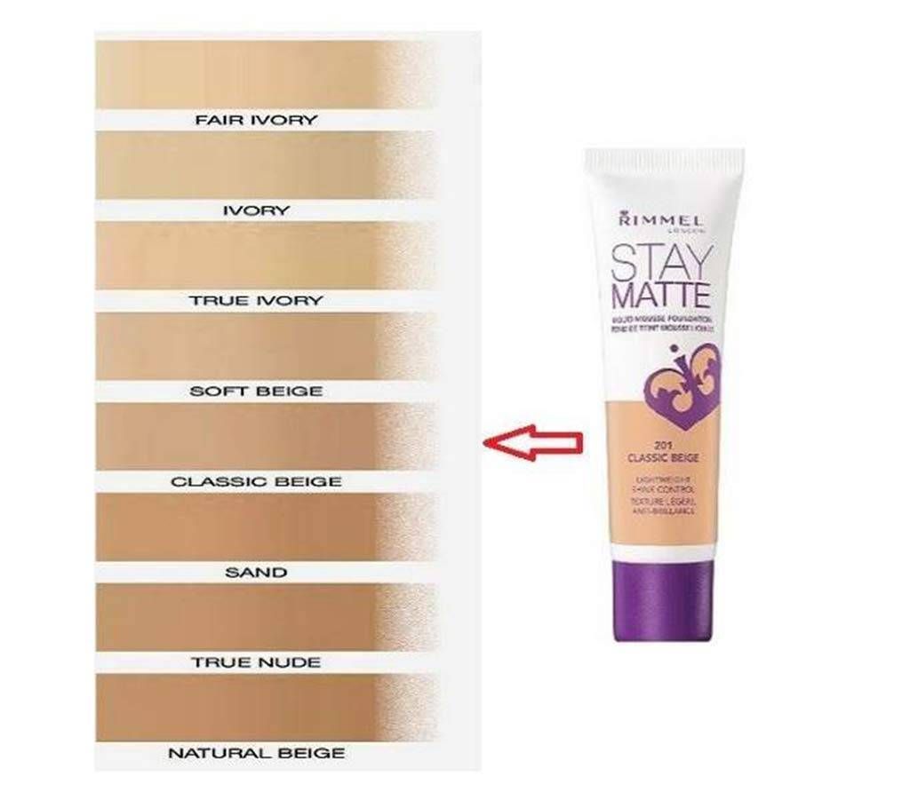 RIMMEL STAY MATTE Foundation- Classic Beige