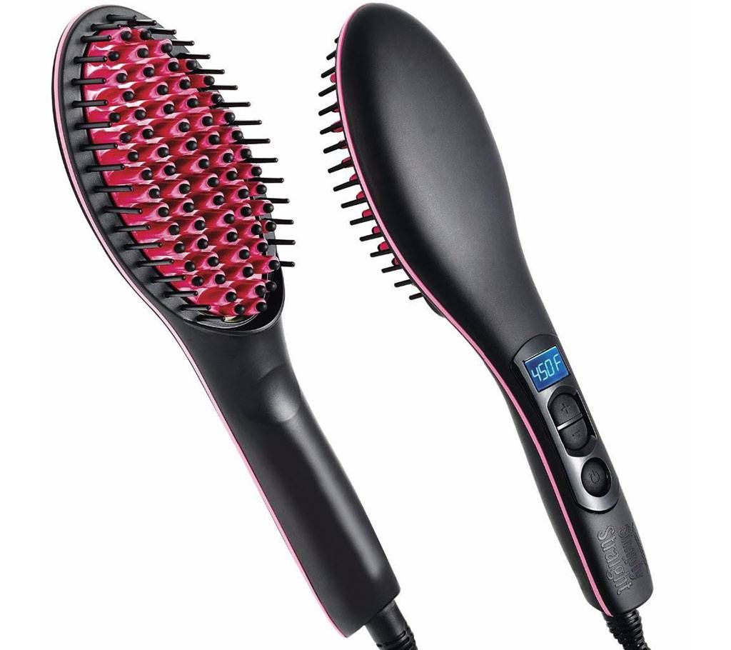Simply Straight Ceramic Brush Hair Straightner