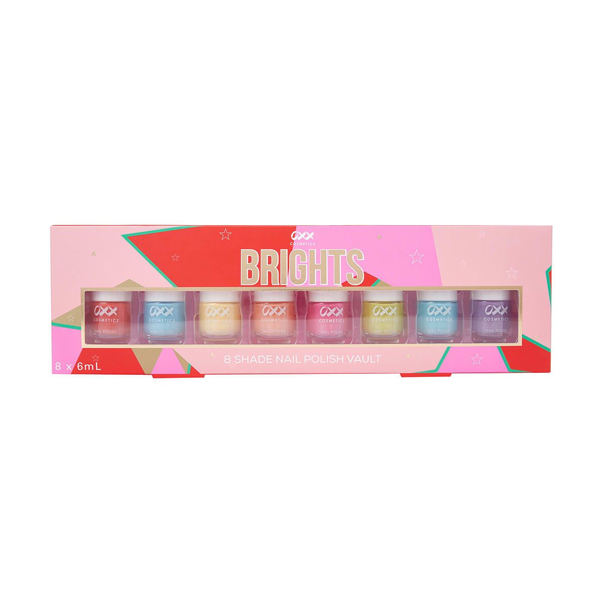 OXX Cosmetics 8 Shades Nail Polish Vault - Brights