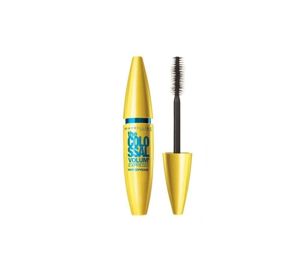 Maybelline Volum Express Colossal Waterproof Mascara Black,10ml USA 