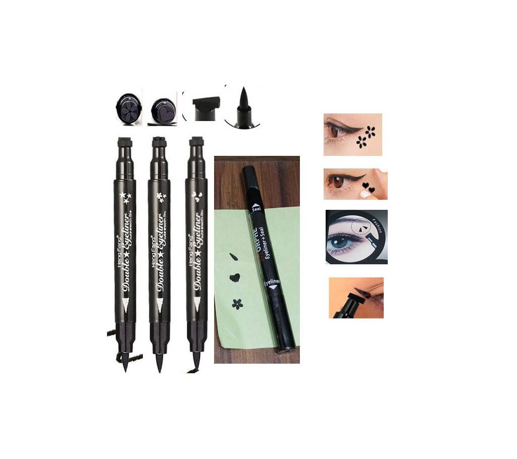eye liner with 3 design tatto