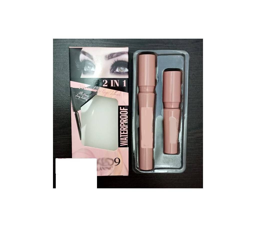 ( waterproof 2 in 1 Eyeliner and Mascara) Gel Long Lasting Imported From UK 100% Original.
