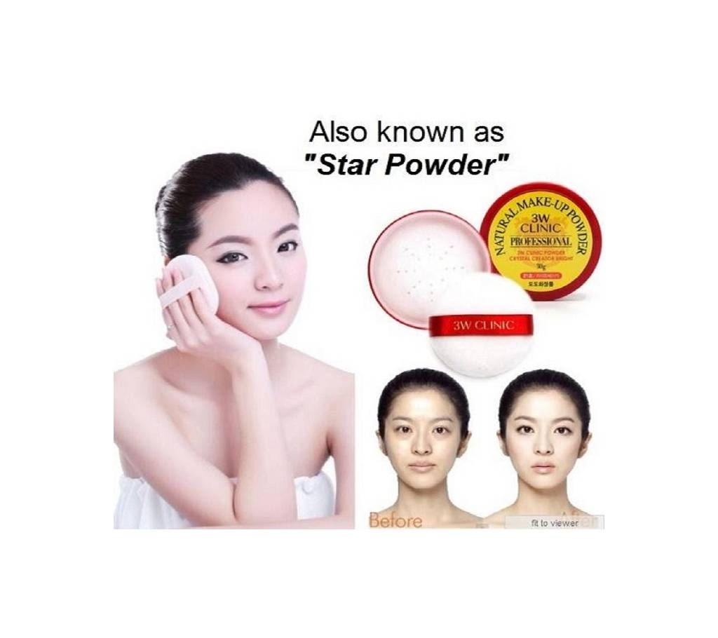 3W Clinic Natural Make-Up Powder 30g- korea