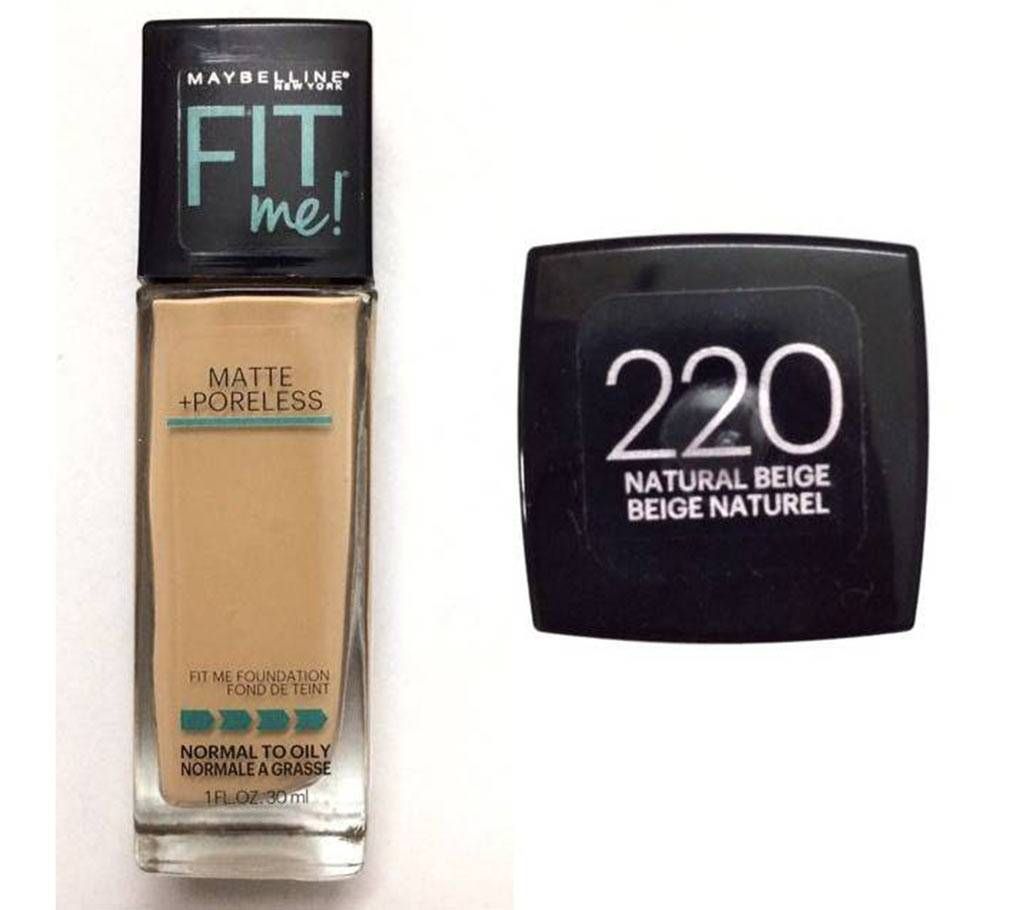 Maybelline FIT ME Foundation Dewy+Smooth -shad 220