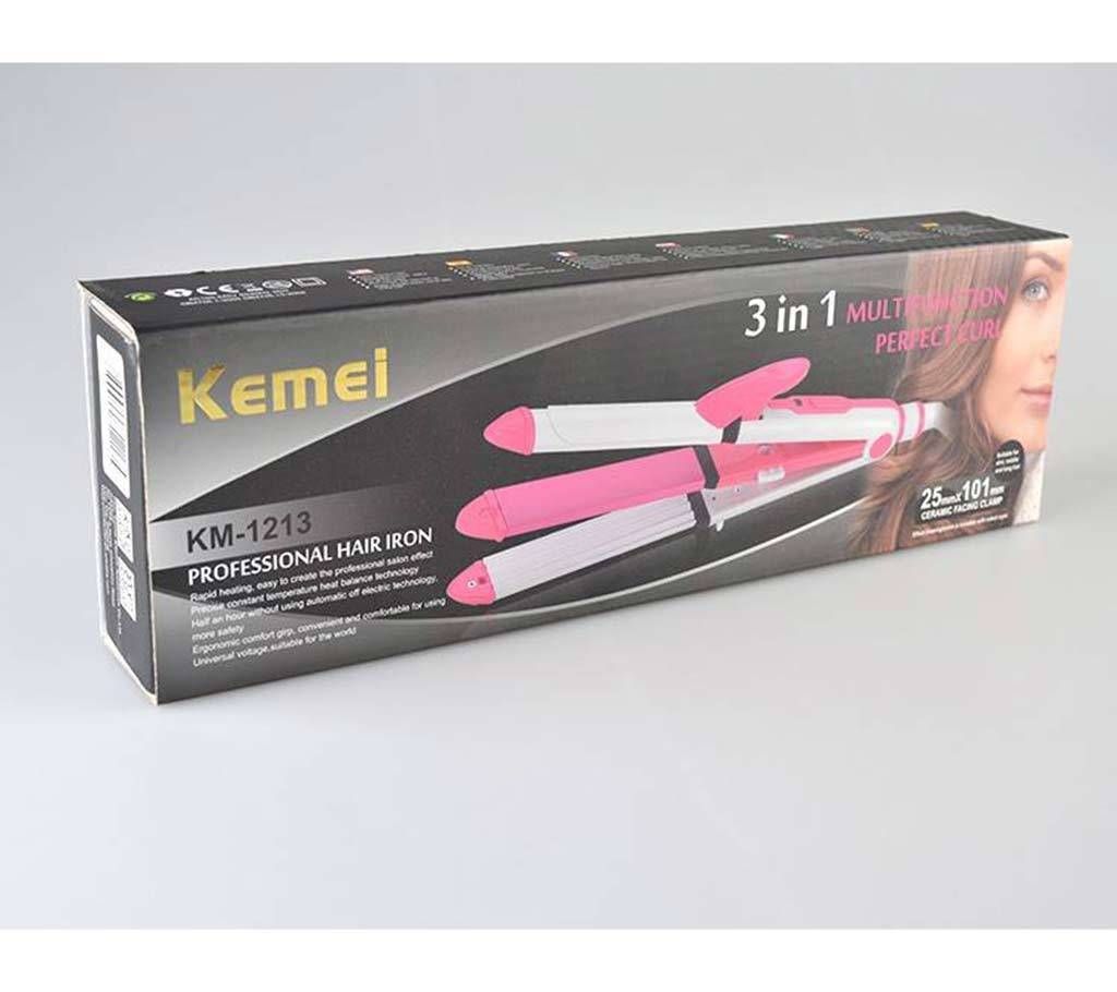 Kemei KM-1213 Multi functional Hair Straightener