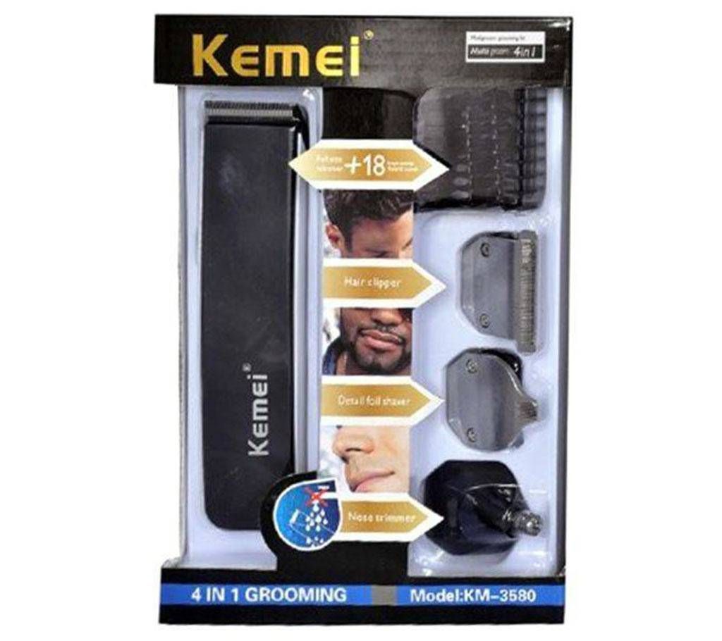 Kemei Km-3580 4 in 1 rechargeable trimmer 